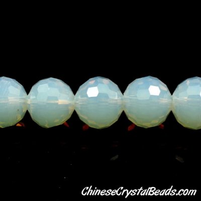 crystal round beads, Crystal Disco Ball Beads, Opal, 96fa, 14mm, 10 beads