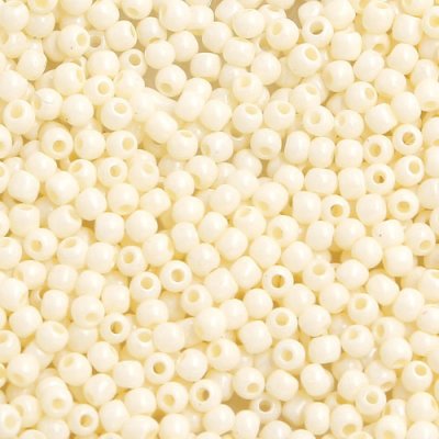 1.8mm AAA round seed beads 13/0, milk, #A02, approx. 30 gram bag