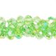 Chinese Crystal Rondelle Bead Strand, lime green AB, 10x14mm ,20 beads
