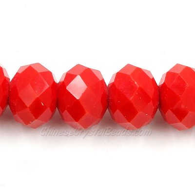 Chinese Crystal Rondelle Strand, Red Velvet, 10x14mm ,20 beads