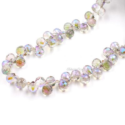 98 beads 8mm Strawberry Crystal Beads, Fantasy Violet