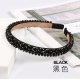 crystal beads tiara headband, black, 1pc