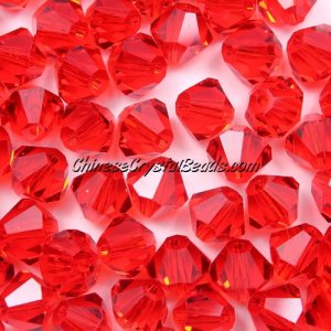 140 beads AAA quality Chinese Crystal 8mm Bicone Beads, Lt. Siam