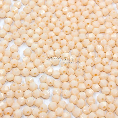 700pcs Chinese Crystal 4mm Bicone Beads, opaque peach, AAA quality