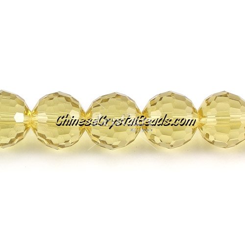 Crystal Disco Round Beads, citrine, 96fa, 12mm, 16 beads