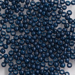 1.8mm AAA round seed beads 13/0, navy blue, #F11, approx. 30 gram bag