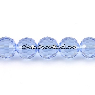 Crystal Disco Round Beads, Lt. Sapphire, 96fa, 12mm, 16 beads