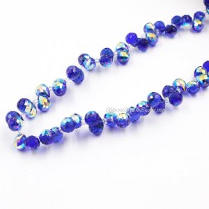 98 beads 8mm Strawberry Crystal Beads, Sapphire new AB