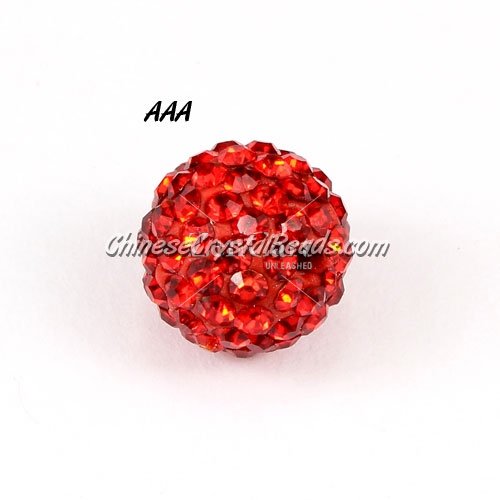 10Pcs AAA high quality Pave beads, Shining, red