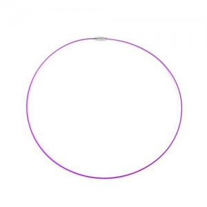 Purple Steel Wire Choker Necklace