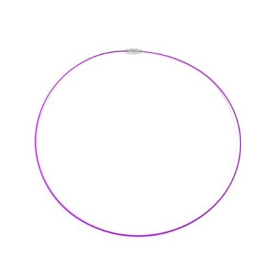 Purple Steel Wire Choker Necklace