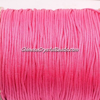 1.5mm nylon cord, rose, Pave string unite, sold by the meter,