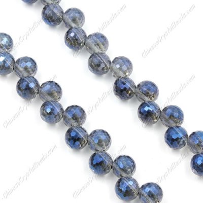 20Pcs chinese crystal round drop beads, 8mm, hole:1.5mm, Magic Blue