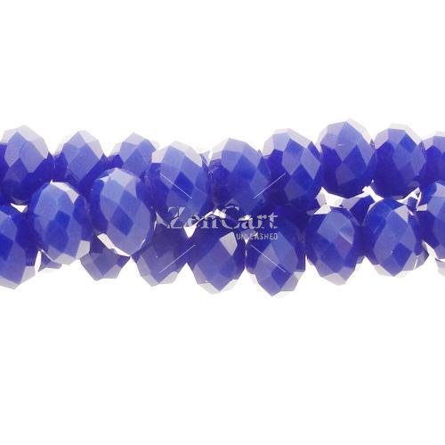 4x6mm Opaque Periwinkle Chinese Crystal Rondelle Beads about 95 beads