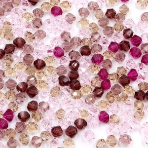 AAA 4mm mix bicone crystal beads#11, Bag of 50