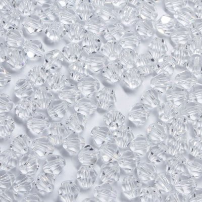 280 beads 6mm AAA bicone crystal beads clear
