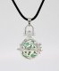 Harmony Ball Pendant Women Necklace with 30 inchChain For Pregnant Women, silver plated brass, 1pc