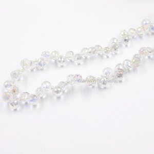 98 beads 8mm Strawberry Crystal Beads, crystal AB
