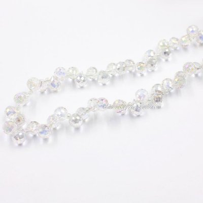 98 beads 8mm Strawberry Crystal Beads, crystal AB