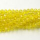 Chinese Crystal Long Rondelle Strand, 6x8mm, Lime AB, about 72 beads