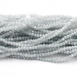 10 strands 2x3mm chinese crystal rondelle beads Opaque Gray And Blue Light 2 about 1700pcs