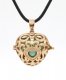 Heart Harmony Ball Pendant Women Necklace with 30 inchChain For Pregnant Women, kc gold plated brass, 1pc