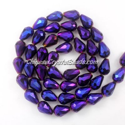 20Pcs 10x15mm Chinese Crystal Teardrop Beads, purple lightt
