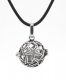 Star Mexican Bolas Harmony Ball Pendant Angel Baby Caller Chime Bell, antique silver plated brass, 1pc