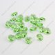 10mm crystal heart pendant, hole 1.5mm, lime green, sold per pkg of 10pcs