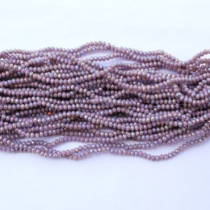10 strands 2x3mm chinese crystal rondelle beads opaque purple purple n2 about 1700pcs