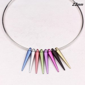 100Pcs 22mm Basketball Wives Spikes Acrylic multicolour