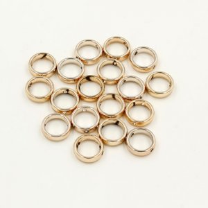 brass spacer beads, champagne gold plated brass, round shape, 12mm, Sold per pkg of 10.
