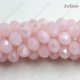 70 pieces 8x10mm 35Pcs Chinese Crystal Rondelle Strand, Pink jade