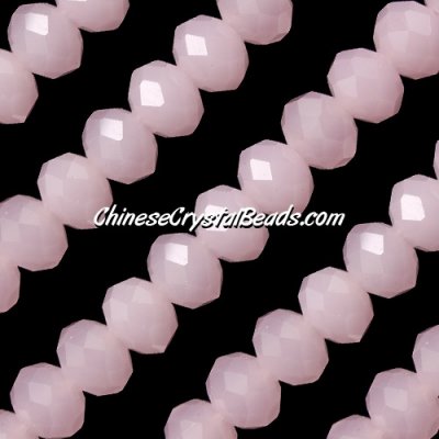 70 pieces 8x10mm Chinese Crystal Rondelle Strand, pink jade