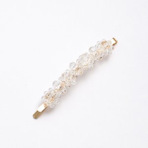 Hot web celebrity crystal flower hair clip, clear 1, 1pc