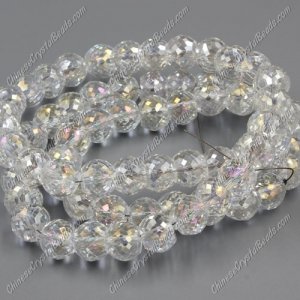 12pcs Rondelle Drum Faceted Crystal Beads,9x12mm, hole:1.5mm, clear AB
