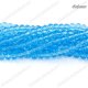 4x6mm Chinese Crystal Rondelle Beads, lt aqua, about 95 Pcs