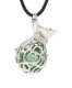 Lucky Bag Harmony Ball Mexican Bola Pregnancy Chime Baby Necklace Pendants, platinum plated brass, 1pc