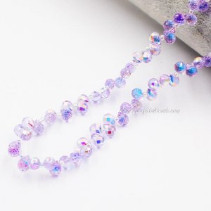 98 beads 6mm Strawberry Crystal Beads, Alexandrite new AB