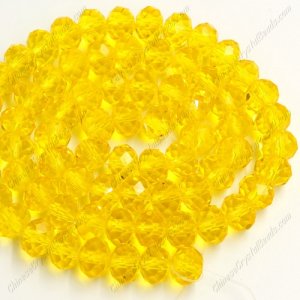6x8mm Chinese Crystal Rondelle Bead Strand golden about 70 beads