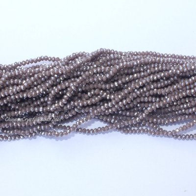 10 strands 2x3mm chinese crystal rondelle beads opaque purple about 1700pcs
