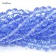 9x12mm Chinese Crystal Rondelle beads Lt. Sapphire, about 36 beads