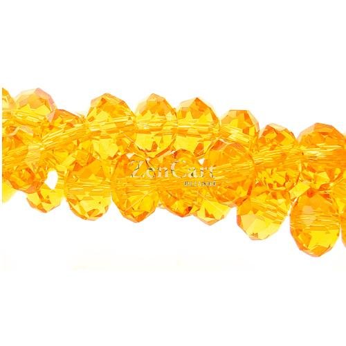 4x6mm Sun Chinese Crystal Rondelle Beads about 95 beads