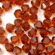 140 beads AAA quality Chinese Crystal 8mm Bicone Beads, smoke topaz