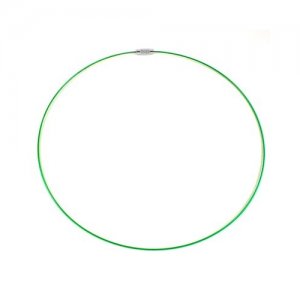 Green Steel Wire Choker Necklace
