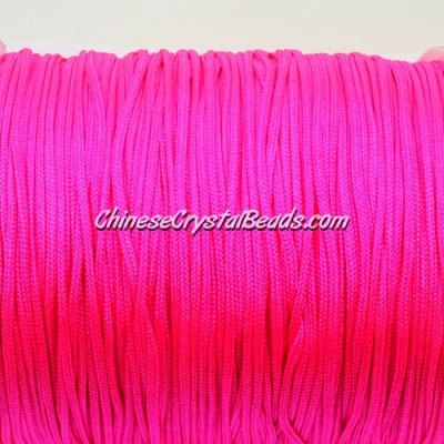 1.5mm nylon cord, fuchsia neon color #f106, Pave string unite, sold by the meter,