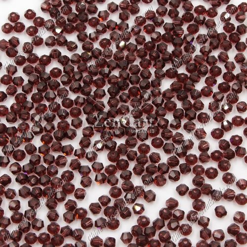 700pcs 3mm chinese crystal bicone beads, burgundy