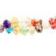 70Pcs 8x10mm Chinese Crystal Rondelle Bead,Multi