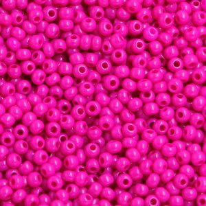 1.8mm AAA round seed beads 13/0, fuchsia, #E03, approx. 30 gram bag