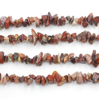 Rainbow Brecciated Jasper chip, Gemstone Chips, 5mm to 10mm, Hole:1mm, Length:Approx 35 Inch